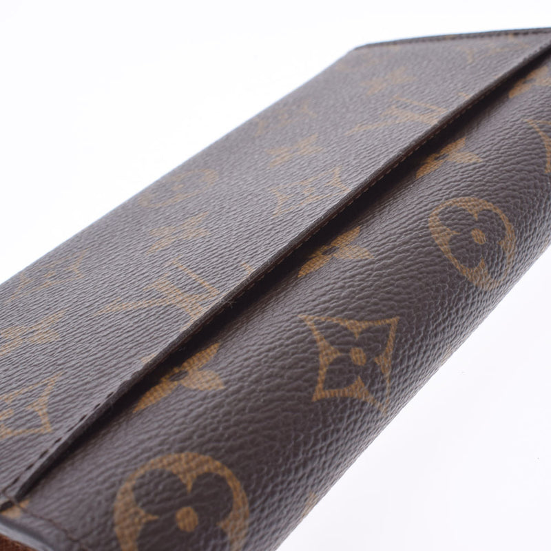 LOUIS VUITTON Louis Vuitton Monogram Portofoyille Sara Blown M60531 Unisex Monogram Canvas Wallet AB Rank Used Ginzo