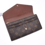 LOUIS VUITTON Louis Vuitton Monogram Portofoyille Sara Blown M60531 Unisex Monogram Canvas Wallet AB Rank Used Ginzo