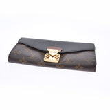 LOUIS VUITTON Louis Vuitton Monogram Portofoille Pallas Noir (Black) M58415 Ladies Monogram Canvas Wallet A Rank Used Ginzo