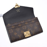 LOUIS VUITTON Louis Vuitton Monogram Portofoille Pallas Noir (Black) M58415 Ladies Monogram Canvas Wallet A Rank Used Ginzo