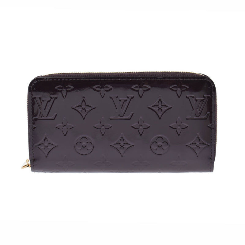 LOUIS VUITTON Louis Vuitton Verni Zippy Wallet Old Amarant M93522 Ladies Monogram Verni Wallet A Rank used Ginzo