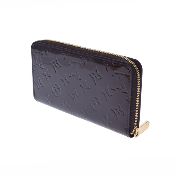 LOUIS VUITTON Louis Vuitton Verni Zippy Wallet Old Amarant M93522 Ladies Monogram Verni Wallet A Rank used Ginzo