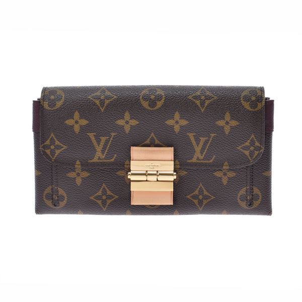 LOUIS VUITTON Louis Vuitton Monogram Portofoyille Elise Orool M60503 Ladies Monogram Canvas Wallet AB Rank Used Ginzo