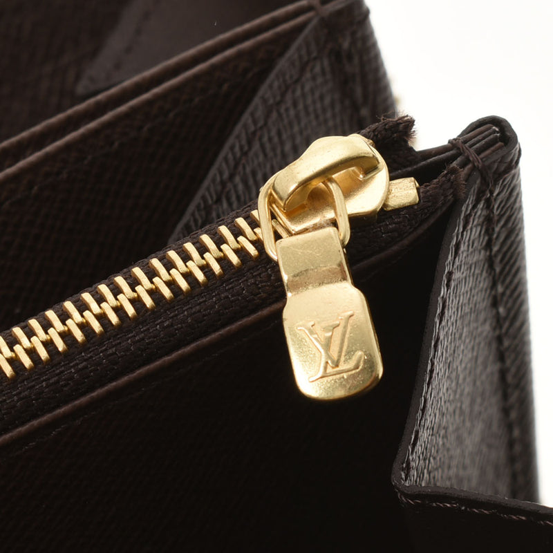 LOUIS VUITTON Louis Vuitton Damier Zippy Wallet Brown N41661 Men's Damier Canbus Long Wallet New Used Ginzo
