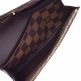 LOUIS VUITTON Louis Vuitton Damier Portofoyu Yemily Brown N63019 Ladies Dami Cambus Wallet B Rank Used Ginzo