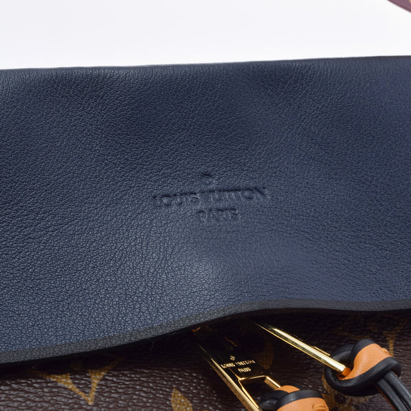 路易威顿路易斯·维顿（Louis Vuitton）Monogram tuil leavsus 2way Bag Marine Bordeaux M43441女士会标会标帆布肩袋一个等级二手Ginzo