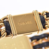 香奈儿香奈儿（Chanel Chanel Chanel）首映尺寸L H0001女士GP/Leather Watch Quartz Black Dis A Rank二手Ginzo