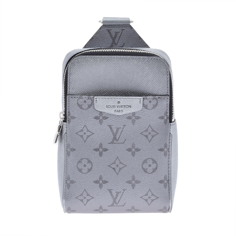 LOUIS VUITTON Louis Vuitton Tigarama Outdoor Singing Bag Gray M30833 Men's Tiga Monogram Canvas Shoulder Bag New Ginzo