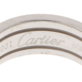 CARTIER カルティエ C2リング ダイヤ #50 10号 レディース K18WG リング・指輪 Aランク 中古 銀蔵