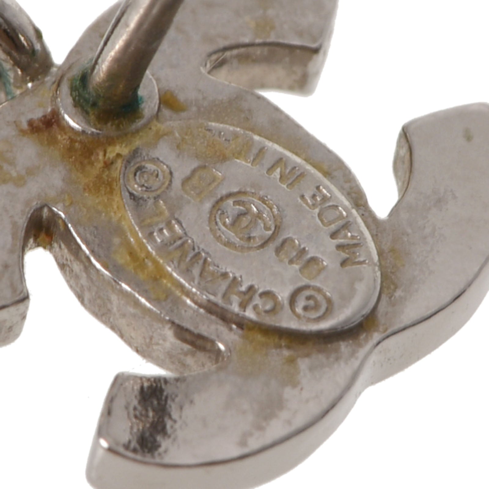 シャネル ココマーク ピアス A13W シルバー ラインストーン アイコン シャネル ココマーク ピアス A13W シルバー ラインストーン アイコン