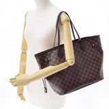 LOUIS VUITTON Louis Vuitton Damier Never Full MM Brown N41358 Ladies Dami Canbus Tote Bag B Rank Used Ginzo