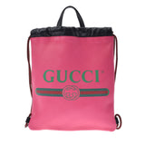 Gucci Gucci滚动背包2way粉红色523586男孩弯曲背包daypack a级使用ginzo