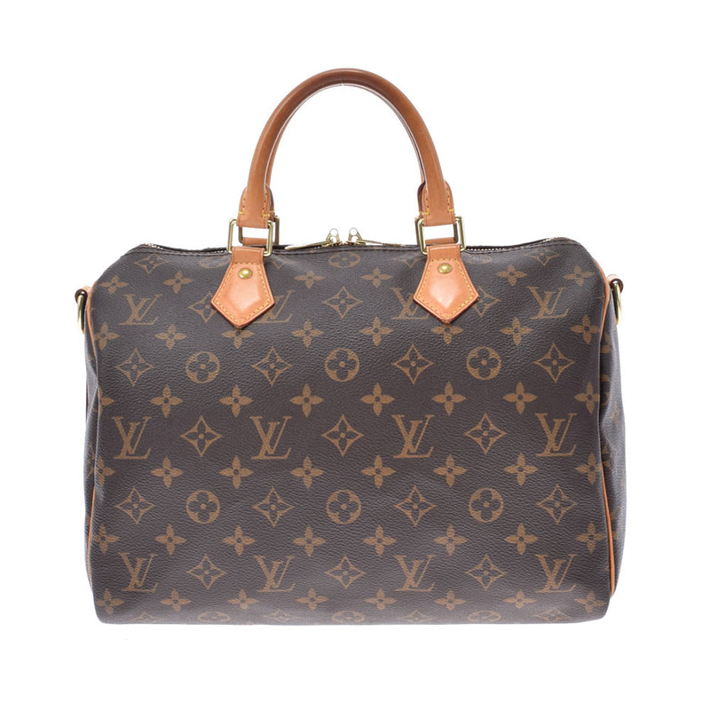 LOUIS VUITTON ルイヴィトン モノグラム スピーディバンドリエール30 ブラウン M41112 ユニセックス モノグラムキャンバス ハンドバッグ Bランク 中古 銀蔵