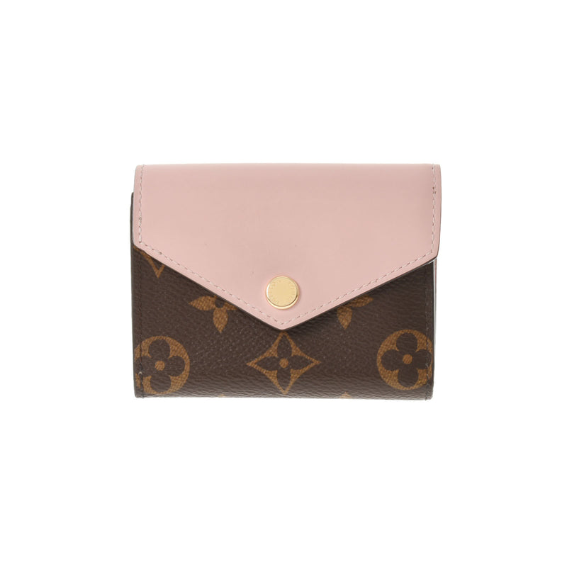 LOUIS VUITTON Louis Vuitton Monogram Portofoyu Zoe Rose Ballerine M62933 Ladies Monogram Canvas Three Fold Wallet B Rank Used Ginzo