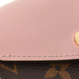 LOUIS VUITTON Louis Vuitton Monogram Portofoyu Zoe Rose Ballerine M62933 Ladies Monogram Canvas Three Fold Wallet B Rank Used Ginzo