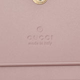 GUCCI グッチ グッチシマ ピンク 406924 レディース レザー カードケース Aランク 中古 銀蔵