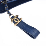CHANEL シャネル ガブリエル ホーボーバッグ 青 A93824 レディース ラムスキン ハンドバッグ Bランク 中古 銀蔵