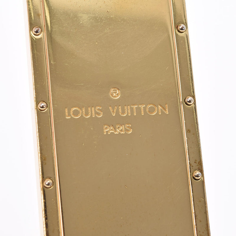 LOUIS VUITTON ルイヴィトン ポルトクレ マルプリズム キーリング ゴールド/オレンジ M68035 レディース   GP キーホルダー Bランク 中古 銀蔵