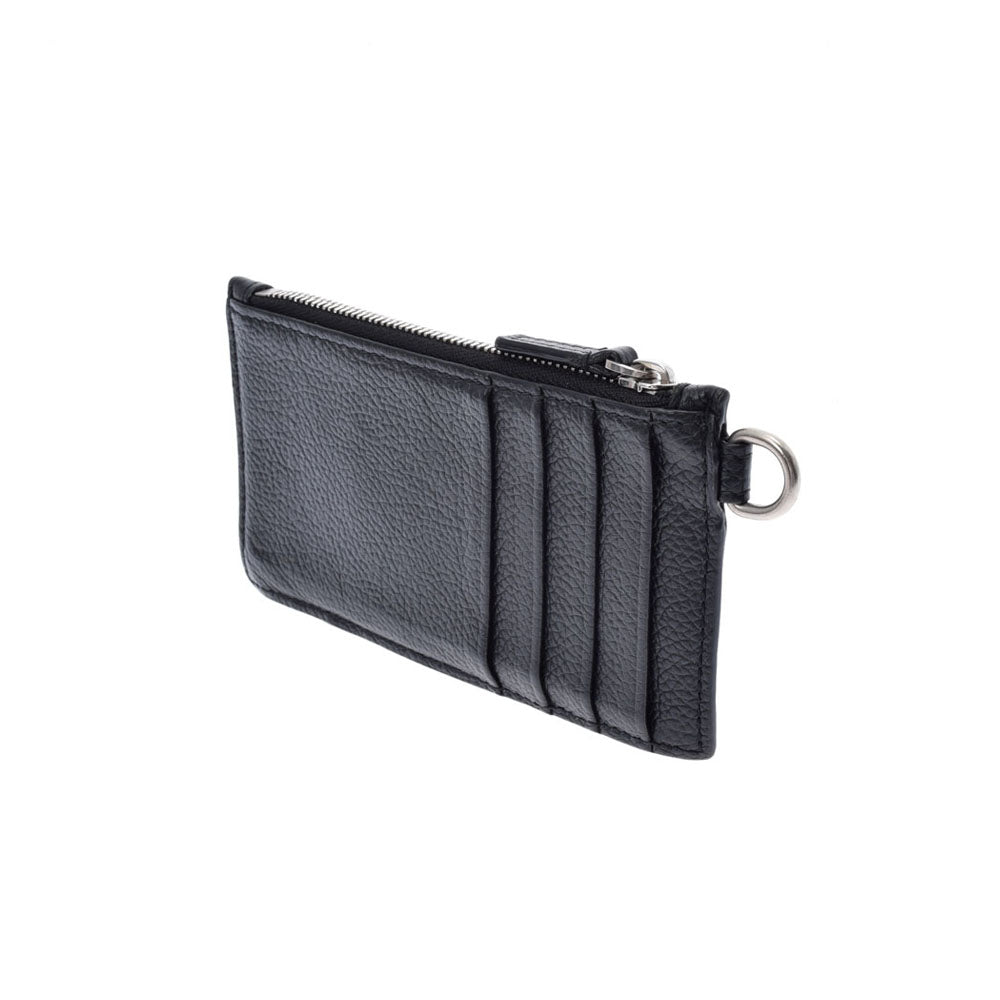 BALENCIAGA バレンシアガ CASHカードケース付きキーリング 財布 バレンシアガCASH キーリング付き 黒 ユニセックス レザー カード