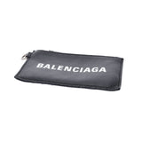 BALENCIAGA バレンシアガ CASH キーリング付き 黒 594548 ユニセックス レザー カードケース Bランク 中古 銀蔵