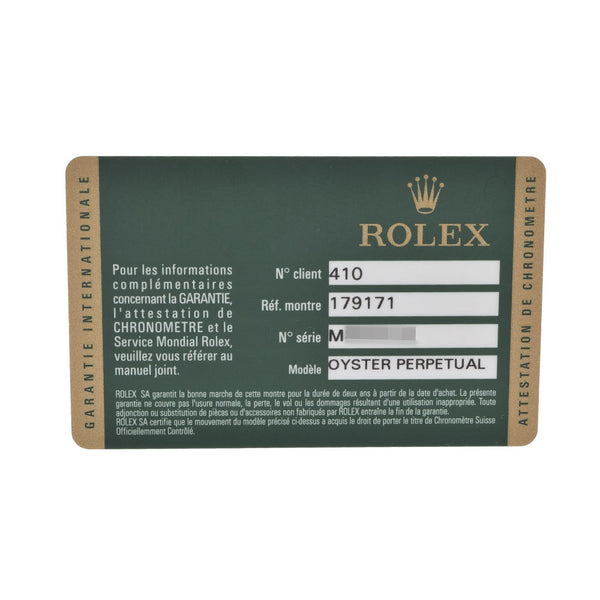 ROLEX ロレックス デイトジャスト 10Pダイヤ 179171G レディース PG/SS 腕時計 自動巻き 黒文字盤 Aランク 中古 銀蔵