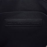 BALENCIAGA バレンシアガ ネイビークリップM 黒 373834 ユニセックス キャンバス カーフ クラッチバッグ ABランク 中古 銀蔵