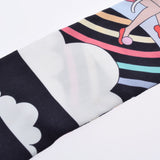 HERMES エルメス ツイリー CARRES VOLANTS ノワール/シエル/マルチカラー レディース シルク100％ スカーフ Aランク 中古 銀蔵