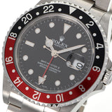 ROLEX ロレックス GMTマスター2 黒/赤ベゼル 16710 メンズ SS 腕時計 自動巻き 黒文字盤 Aランク 中古 銀蔵