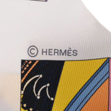 HERMES エルメス ツイリー SPRINGS SPRINGS BAGUETTE ローズ/ブルー/ブラック 853932S 23 レディース シルク100％ スカーフ Aランク 中古 銀蔵
