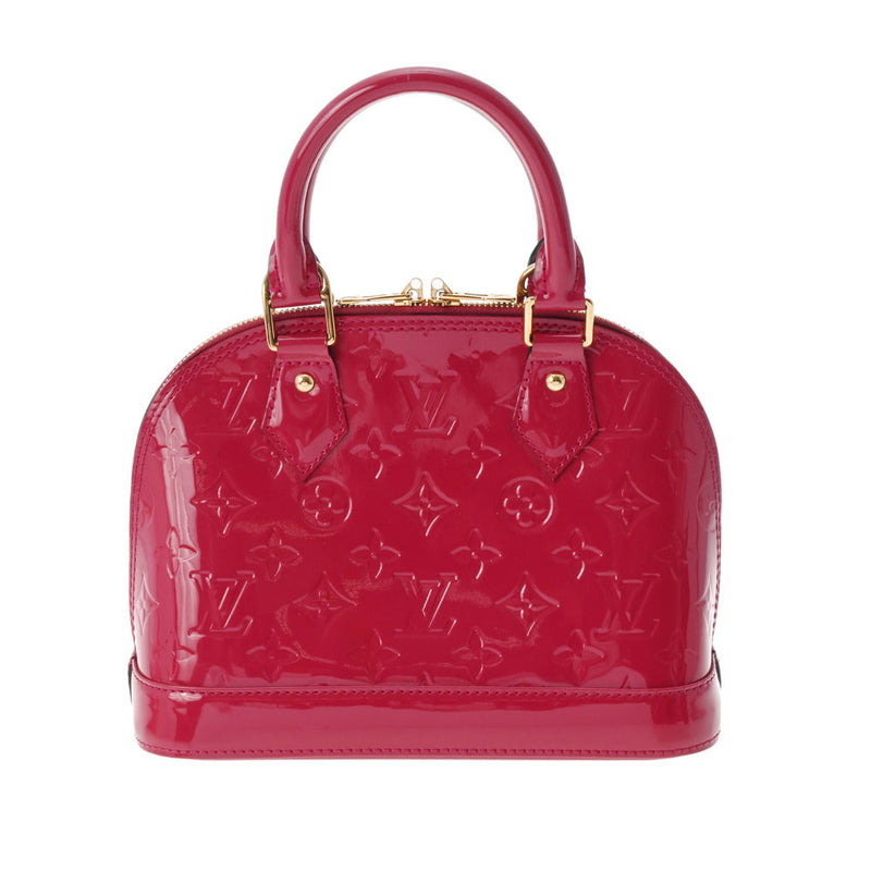 LOUIS VUITTON ルイヴィトン ヴェルニ アルマBB マゼンタ M50565 レディース モノグラムヴェルニ ハンドバッグ Aランク 中古 銀蔵