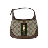 GUCCI グッチ ジャッキー1961 スモール ベージュ ゴールド金具 637092 レディース GGスプリームキャンバス レザー ショルダーバッグ Aランク 中古 銀蔵