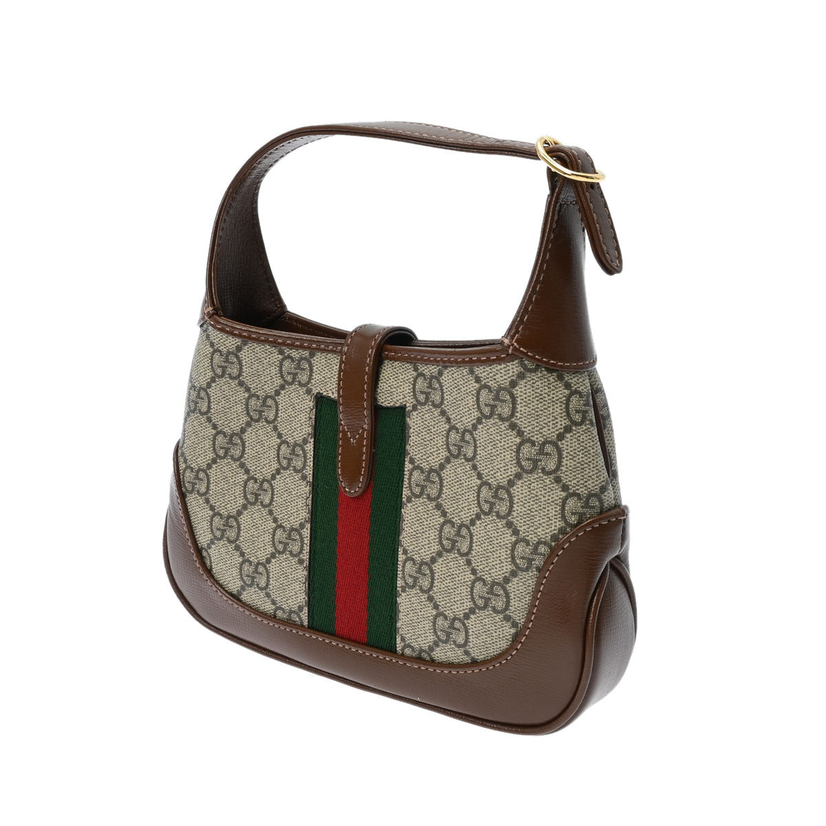 グッチジャッキー1961 スモール ベージュ ゴールド金具 レディース GGスプリームキャンバス ショルダーバッグ 637092 GUCCI 中古 –  銀蔵オンライン