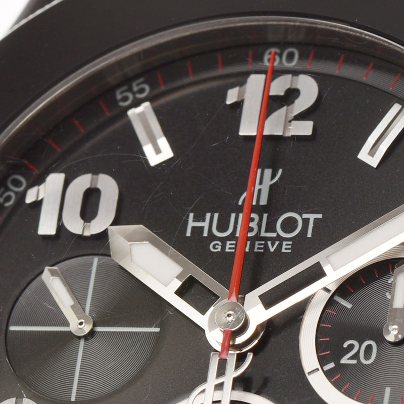 HUBLOT ウブロ ビッグバン ブラックマジック 301.CX.130.RX メンズ セラミック/ラバー 腕時計 自動巻き ブラック文字盤 Aランク 中古 銀蔵