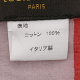 LOUIS VUITTON ルイヴィトン ピンク/レッド レディース コットン100％ スカーフ Aランク 中古 銀蔵