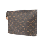 LOUIS VUITTON ルイヴィトン モノグラム ポッシュトワレット26 ブラウン M47542 メンズ モノグラムキャンバス セカンドバッグ Aランク 中古 銀蔵