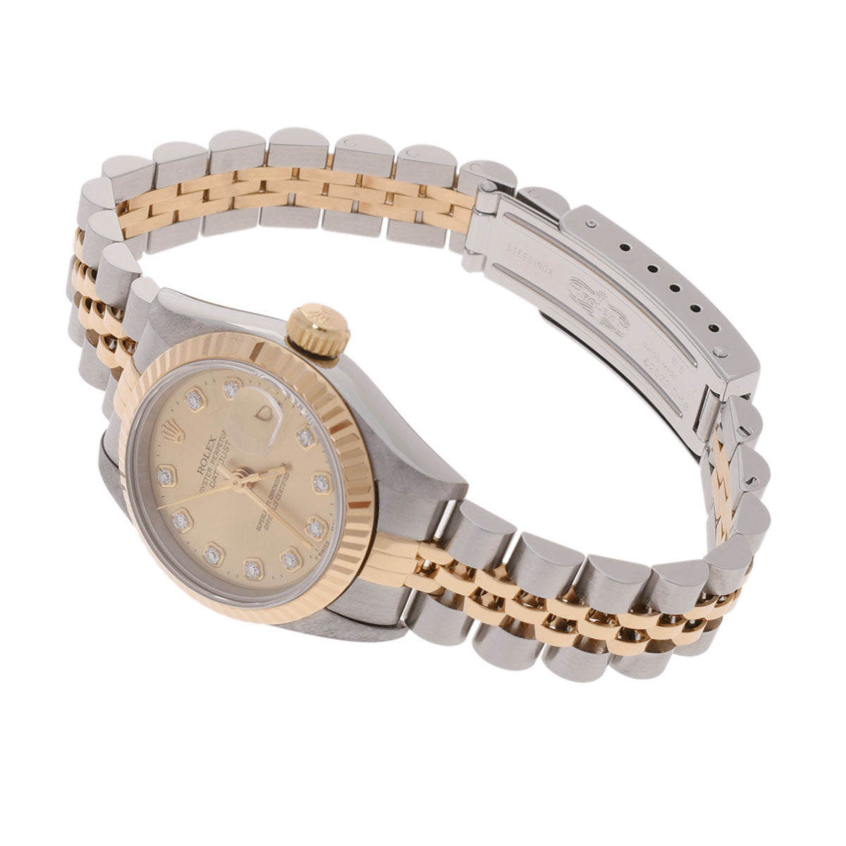 ロレックスデイトジャスト 10Pダイヤ レディース 腕時計 69173G