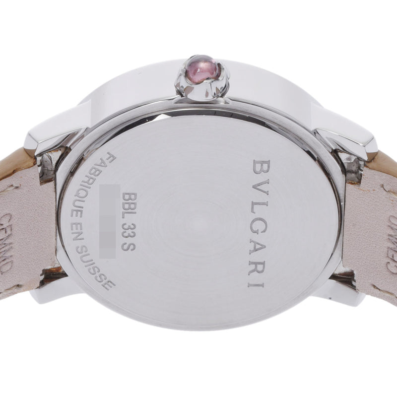 BVLGARI ブルガリ ブルガリブルガリ 33 BBL33WSL/12 ボーイズ SS/革 腕時計 自動巻き シェル文字盤 Aランク 中古 銀蔵