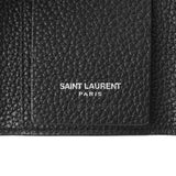 SAINT LAURENT サンローラン 6連 黒 シルバー金具 ユニセックス レザー キーケース ABランク 中古 銀蔵