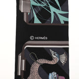 HERMES エルメス ツイリー HERMES STORY ノワール/ローズ/グリス 063875S レディース シルク100％ スカーフ 未使用 銀蔵