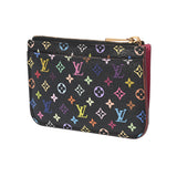 LOUIS VUITTON ルイヴィトン マルチカラー ポシェットクレ ノワール M93735 レディース モノグラムマルチカラー コインケース ABランク 中古 銀蔵