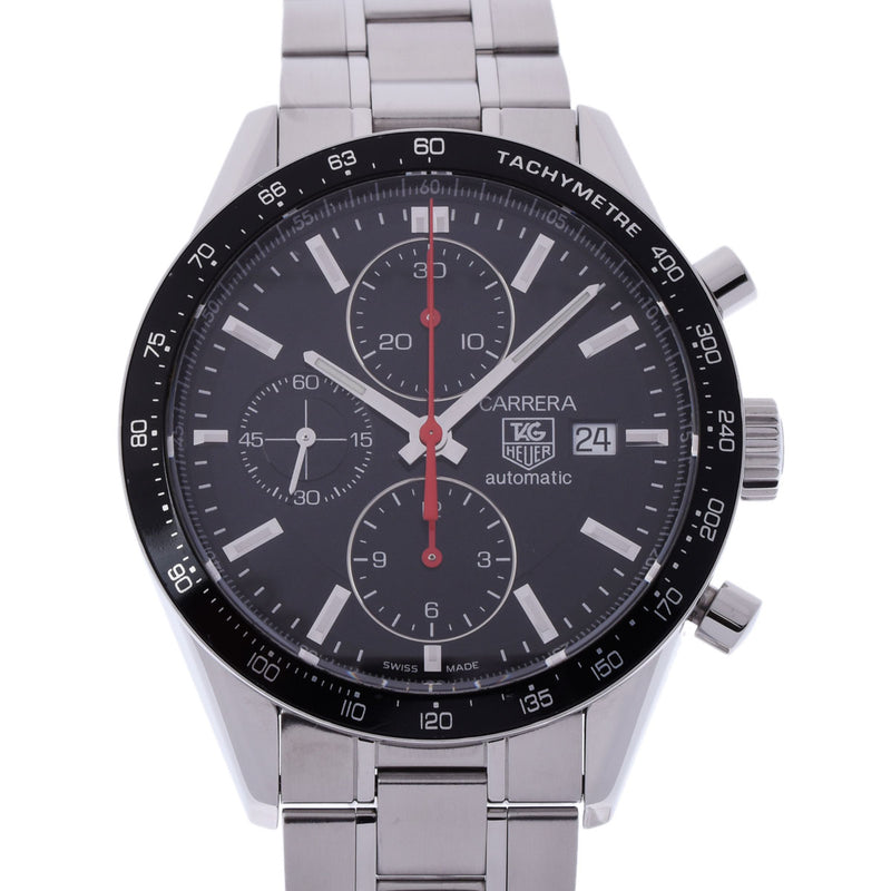 TAG HEUER タグホイヤー カレラ クロノグラフ CV2014.BA0794 メンズ SS 腕時計 自動巻き 黒文字盤 Aランク 中古 銀蔵