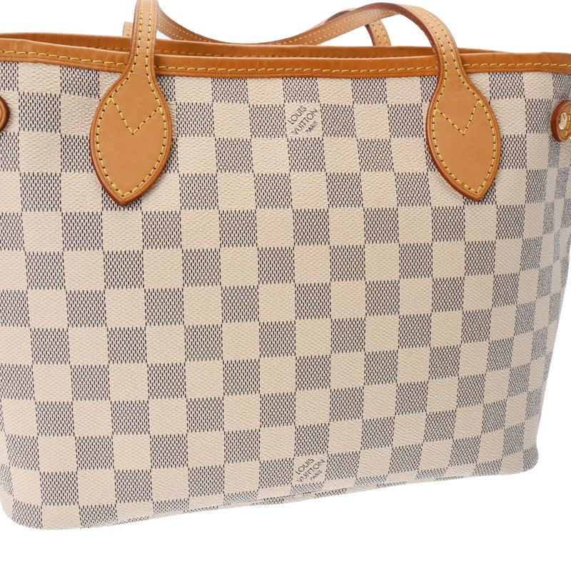 LOUIS VUITTON ルイヴィトン ダミエアズール ネヴァーフル PM ホワイト N41362 レディース ダミエアズールキャンバス ハンドバッグ ABランク 中古 銀蔵