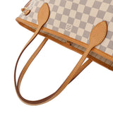 LOUIS VUITTON ルイヴィトン ダミエアズール ネヴァーフル PM ホワイト N41362 レディース ダミエアズールキャンバス ハンドバッグ ABランク 中古 銀蔵