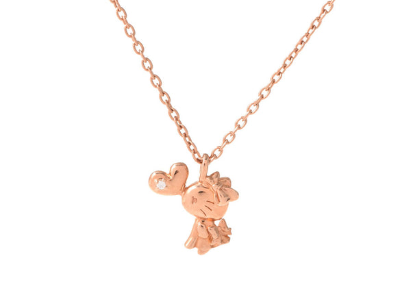 Hello Kitty Hello Kitty consignment pink gold KT1045 Lady's SV/GP necklace new article silver storehouse
