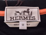 HERMES Hermes Trainer Sideline Black/Orange Men's Cotton 100% Sweat