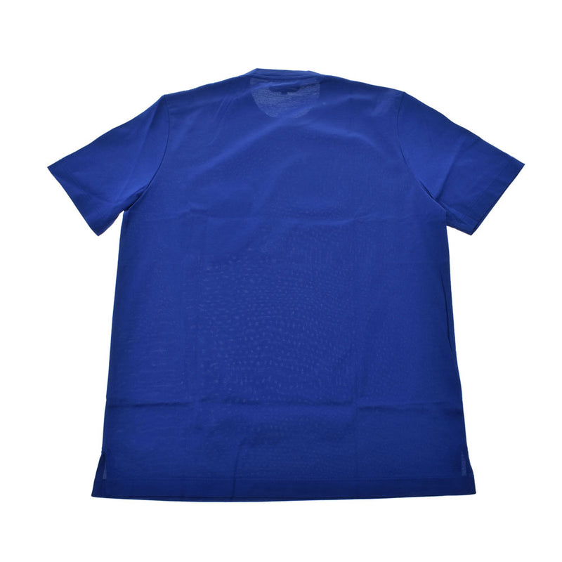 HERMES エルメスポケットTシャツ 
 ロイヤルブルー メンズ コットン100% 半袖Ｔシャツ
