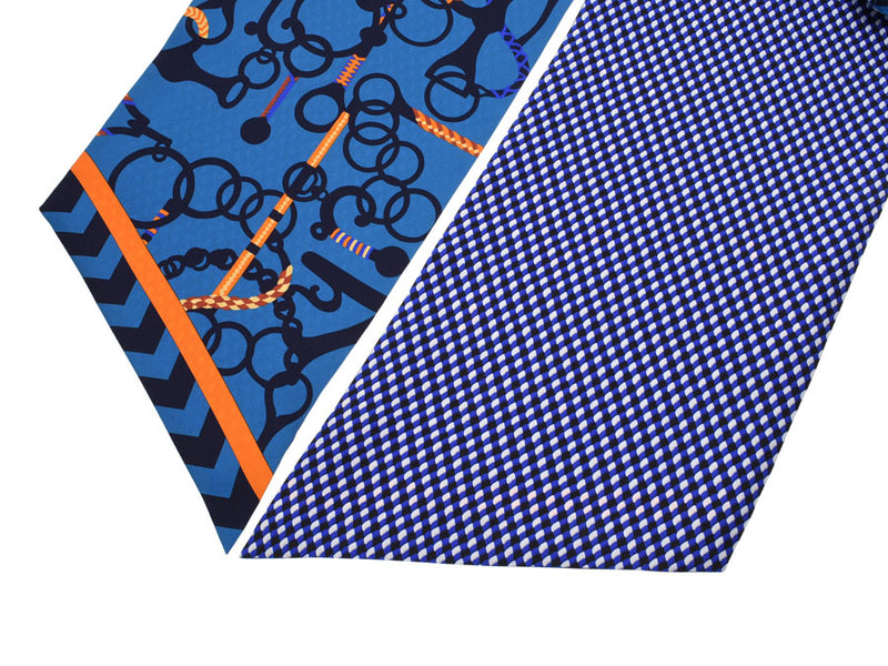 HERMES Maxi Twill Mall Etres Fall/Winter 2018 Collection Blue/Orange/White Ladies Silk 100% Scarf