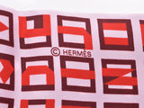 Hermes Maxithuilly Alpha Bed/Dot Bordeaux/Red/Pink Women's Silk 100% Scarf New Box Ginzo