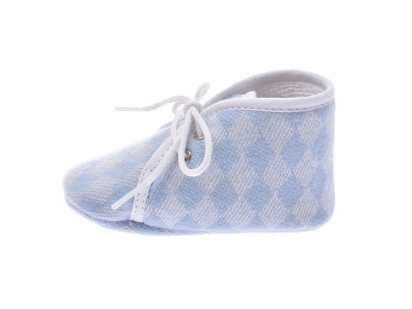 HERMES马戏团第一双鞋婴儿鞋浅蓝色儿童羊绒品牌配饰未使用的Ginzo