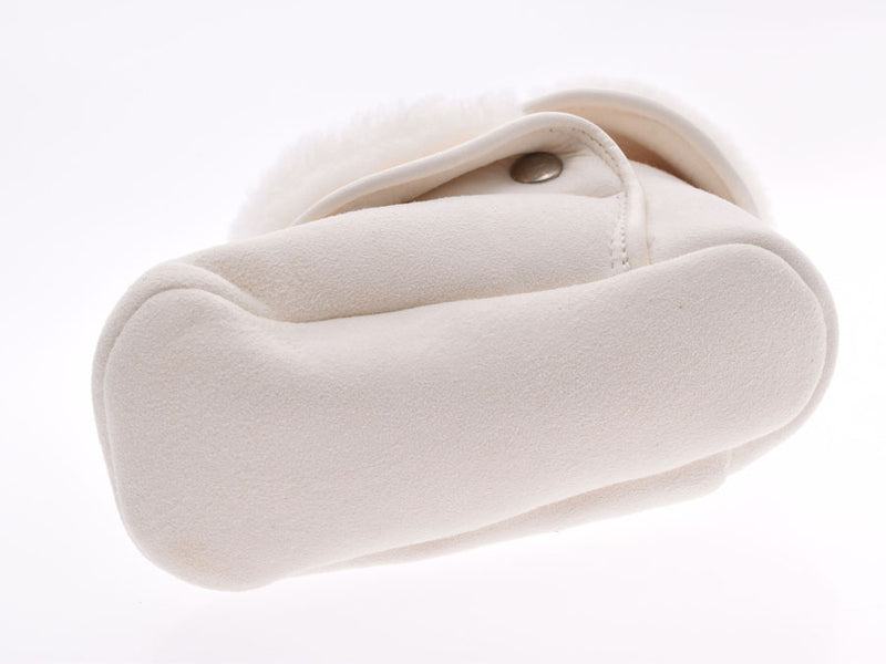 HERMES 爱马仕婴儿鞋 + 手套 白色 中性 穆顿 品牌 配件 未使用的 银藏
